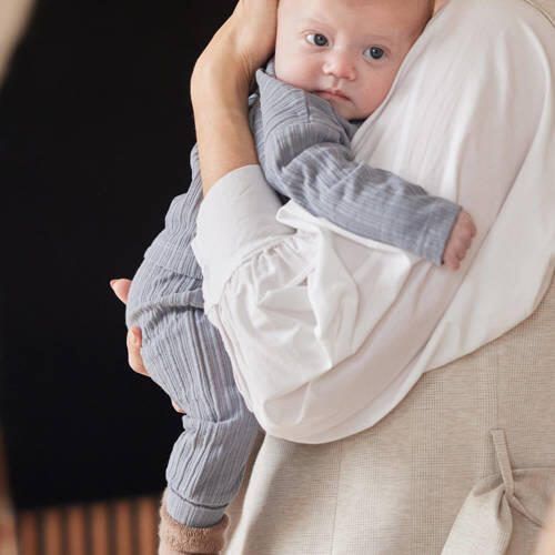 Dirkje babybroek bruin grijs (set van 2) Jongens Stretchkatoen Effen - Foto 2