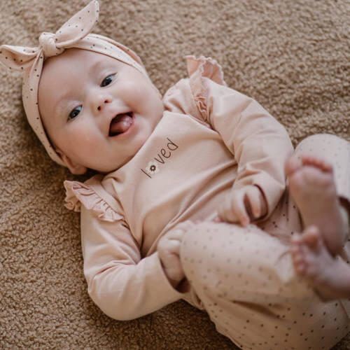 Dirkje baby broek + haarband roze Meisjes Stretchkatoen All over print - Foto 2