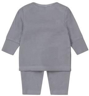 Dirkje broek + longsleeve blauw Set Jongens Katoen Ronde hals Effen