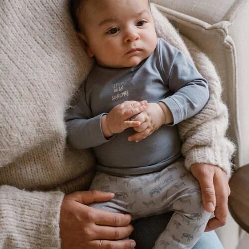 Dirkje broek + longsleeve blauw Shirt + broek Jongens Stretchkatoen Ronde hals 44 - Foto 4