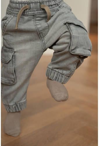 Dirkje cargo jeans denim mid grey Grijs Effen - Foto 3
