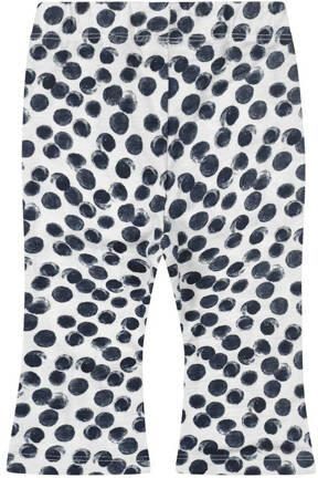 Dirkje flared broek Flared legging met stippen blauw Meisjes Katoen Stip 104