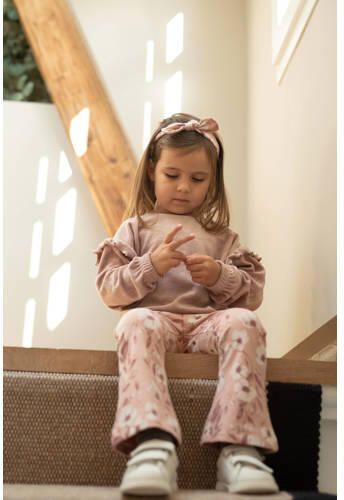 Dirkje gebloemde haarband en legging set roze Meisjes Stretchkatoen All over print - Foto 2