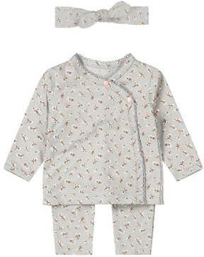 Dirkje longsleeve + broek + haarband blauw Set Meisjes Stretchkatoen V-hals - Foto 2