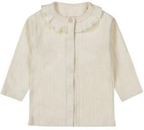 Dirkje longsleeve offwhite Ecru Meisjes Katoen Peter Pan-kraag Effen - Foto 2