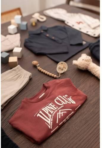 Dirkje oversized sweater met tekst rood Tekst - Foto 2