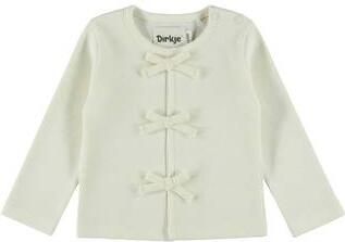 Dirkje rechtvallende longsleeve wit Meisjes Katoen Ronde hals Effen