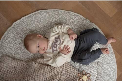 Dirkje regular fit joggingbroek met ruches grijs Meisjes Sweat Effen - Foto 3