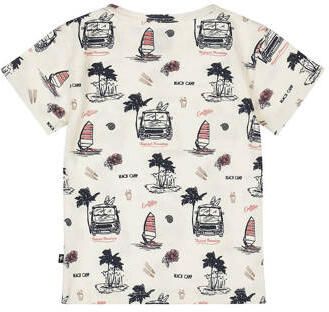 Dirkje T-shirt ecru Jongens Stretchkatoen Ronde hals All over print - Foto 2
