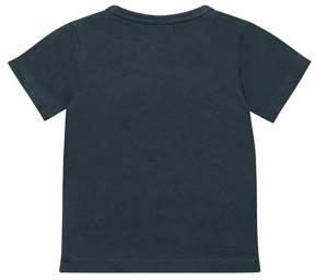 Dirkje T-shirt ss met printopdruk donkerblauw Jongens Katoen Ronde hals 104