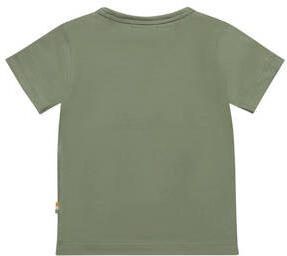 Dirkje T-shirt ss met printopdruk mosgroen Jongens Katoen Ronde hals 104