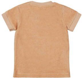 Dirkje T-shirt ss met printopdruk zand Beige Jongens Katoen Ronde hals 110