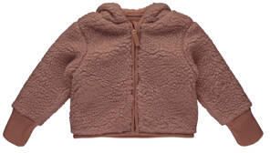 Dirkje teddy jas bruin Meisjes Polyester Capuchon Effen - Foto 3