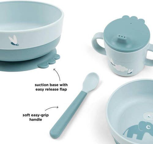 Done by Deer Foodie first meal set Elphee Blue Serviesset - Foto 2