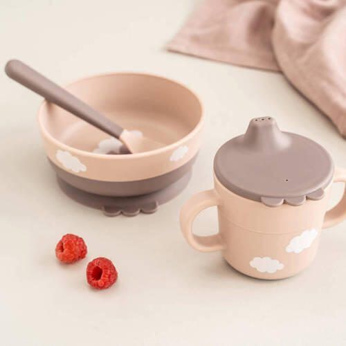 Done by Deer Foodie first meal set Happy clouds Powder Serviesset - Foto 2