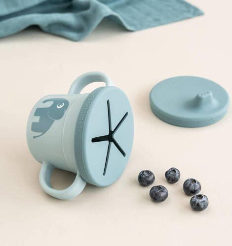 Done by Deer Foodie spout snack cup Elphee Blue Tuitbeker - Foto 2
