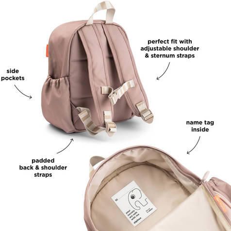 Done by Deer Kids backpack Tiny farm Powder 7 5 L Kinder rugzak Tiny farm Roze Polyester - Foto 3