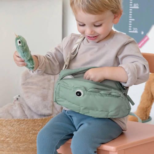 Done by Deer Quilted cross-over kids bag Croco Green Tas Polyester - Foto 3