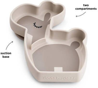 Done by Deer Silicone Stick&Stay snack plate Lalee Sand Bord - Foto 2