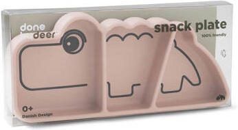 Done by Deer siliconen Stick&Stay snackplate Croco Bord Roze - Foto 2
