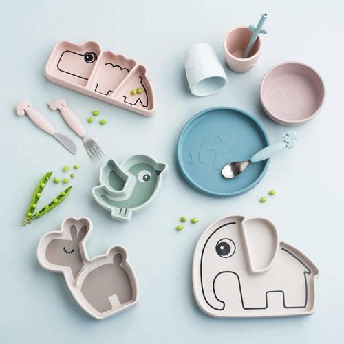Done by Deer Stick&Stay dinner set Deer friends Blue Serviesset - Foto 2