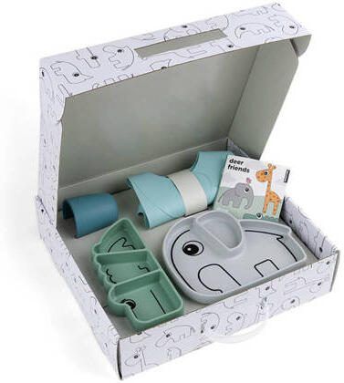 Done by Deer Stick&Stay giftset Serviesset Blauw | Serviesset van