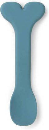 Done by Deer Stick & Stay kom en lepel Blauw | Kom van - Foto 2