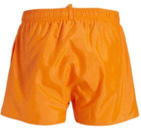 Dsquared Zwemshort Oranje Jongens Polyester Logo 128