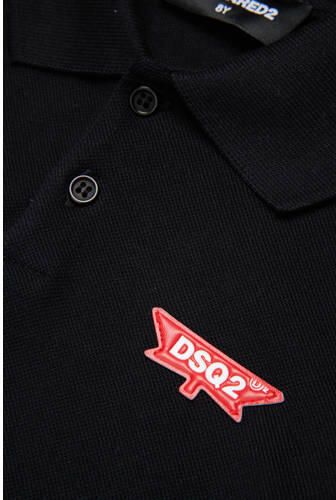 Dsquared2 polo zwart Jongens Katoen Polokraag Effen - Foto 2
