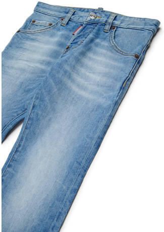 Dsquared2 straight leg jeans medium blue denim Blauw Jongens Katoen Effen - Foto 2