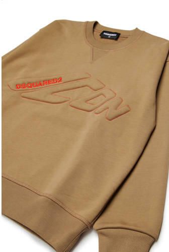 Dsquared2 sweater beige Jongens Katoen Ronde hals Tekst - Foto 2