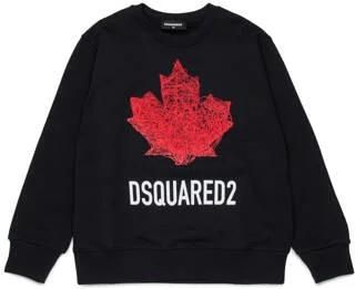 Dsquared2 sweater zwart Logo | Sweater van