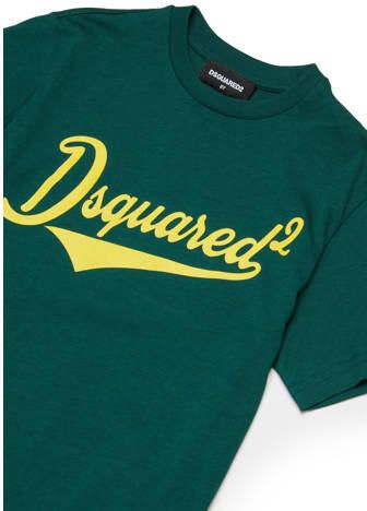 Dsquared2 T-shirt groen Jongens Katoen Ronde hals Logo - Foto 2