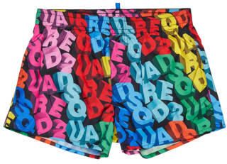Dsquared2 zwemshort met all over print Multi Jongens Polyester