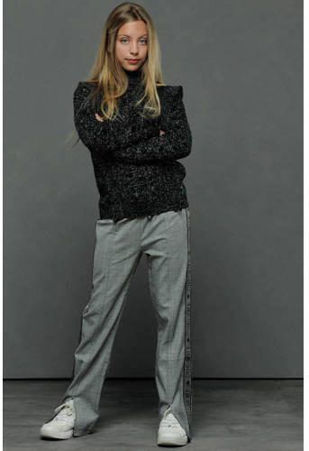 ELLE CHIC geruite broek zwart Meisjes Polyester Ruit 122-128 - Foto 2