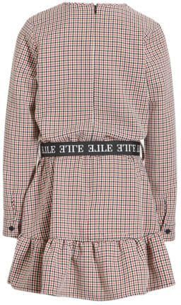 ELLE CHIC geruite jurk rood Meisjes Katoen Ronde hals Ruit 170-176 - Foto 2