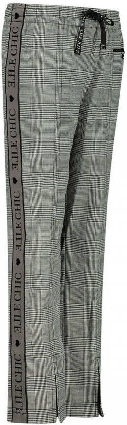 ELLE CHIC geruite broek zwart Meisjes Polyester Ruit 122-128