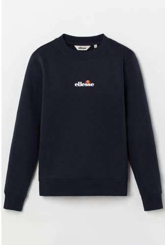 Ellesse sweater donkerblauw Katoen Ronde hals Effen maat 152-158