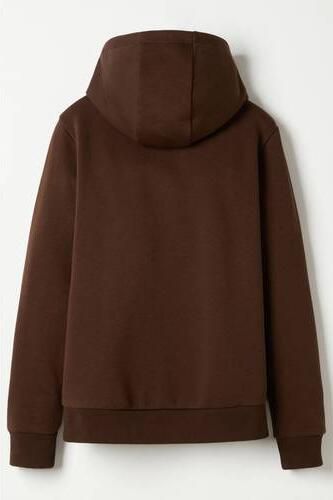 Ellesse sweater donkerbruin Katoen Capuchon Effen maat 128-134