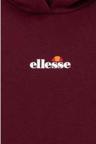 Ellesse sweater donkerrood Katoen Capuchon Effen maat 158-164