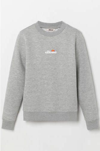 Ellesse sweater lichtgrijs Katoen Ronde hals Effen maat 152-158