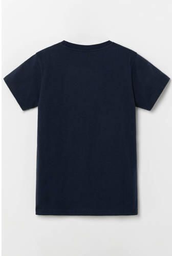 Ellesse T-shirt donkerblauw Katoen Ronde hals Effen maat 128-134 - Foto 4