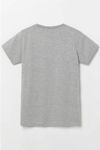 Ellesse T-shirt lichtgrijs Katoen Ronde hals Effen maat 128-134