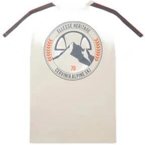 Ellesse T-shirt offwhite Ecru Jongens Katoen Ronde hals Logo 158-164