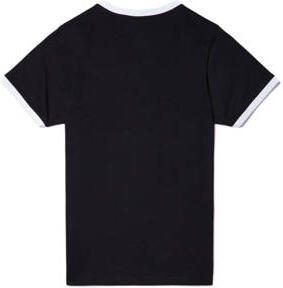 Ellesse T-shirt zwart wit Katoen Ronde hals Logo 140-146