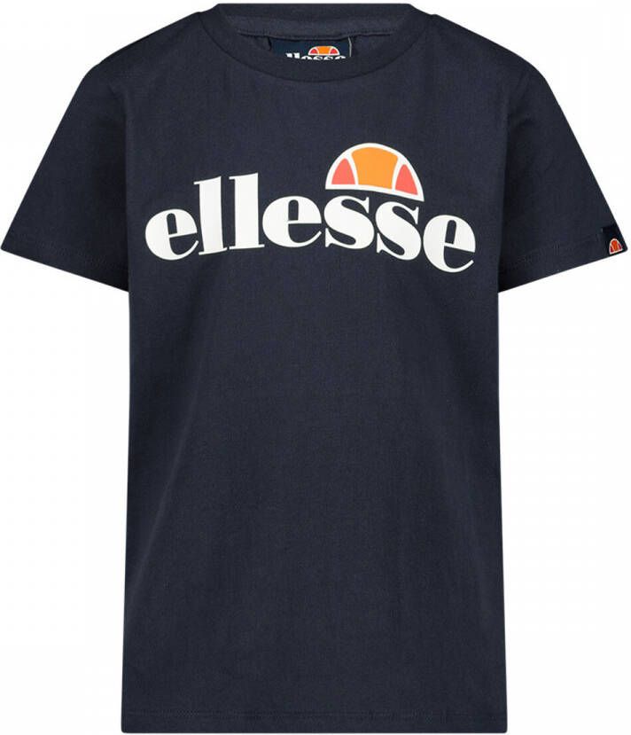 Ellesse T-shirt Malia donkerblauw Katoen Ronde hals Logo 158-164