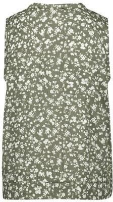 Esprit blouse met all over print groen wit Meisjes Viscose Ronde hals All over print 152 - Foto 2