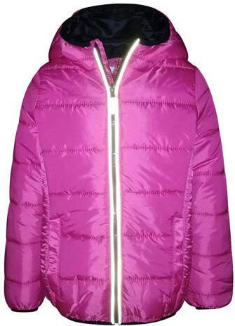 Esprit gewatteerde jas felroze Meisjes Polyamide Capuchon Effen 98 - Foto 3