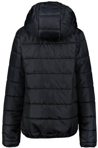 Esprit gewatteerde jas zwart Meisjes Polyamide Capuchon Effen 128
