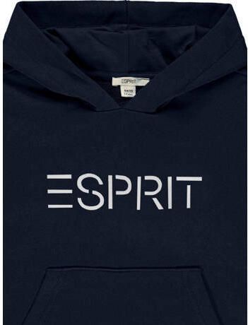 Esprit hoodie met logo donkerblauw Sweater Logo 140 - Foto 2